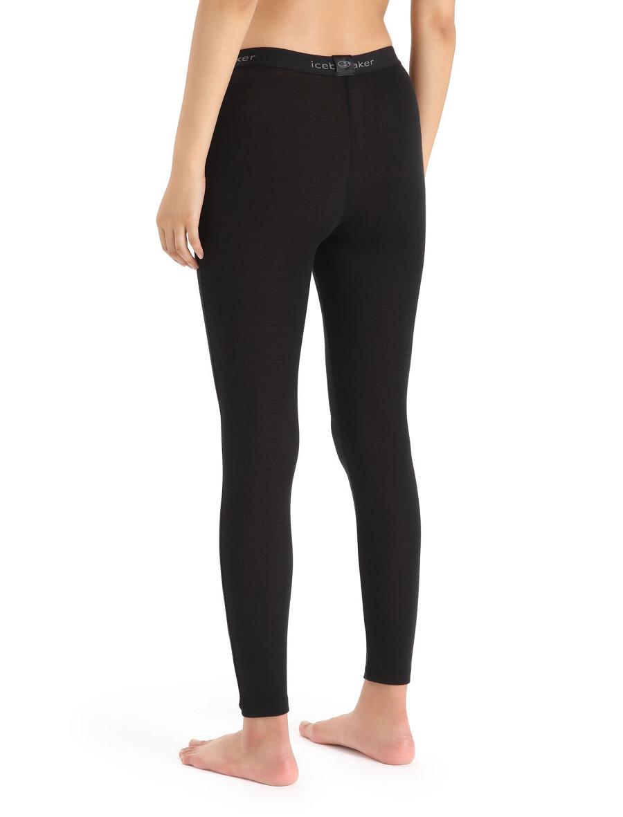 Une pièce Icebreaker Merino 175 Everyday Thermal Leggings Femme Noir | FR 1777UZGT